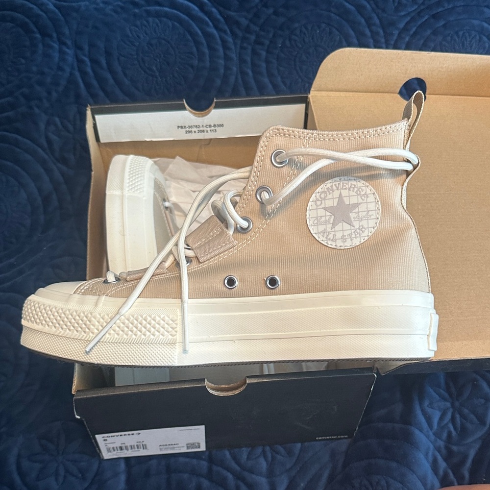 Converse platform High-Top Canvas Sneakers NIB